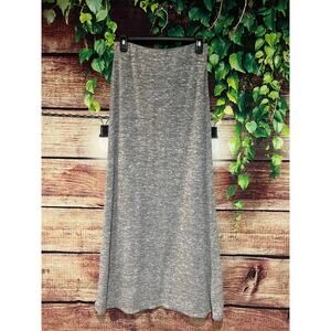 Studio M Sweater Long Maxi Skirt Spandex Elastic Waist Grey Blue Small NWOT